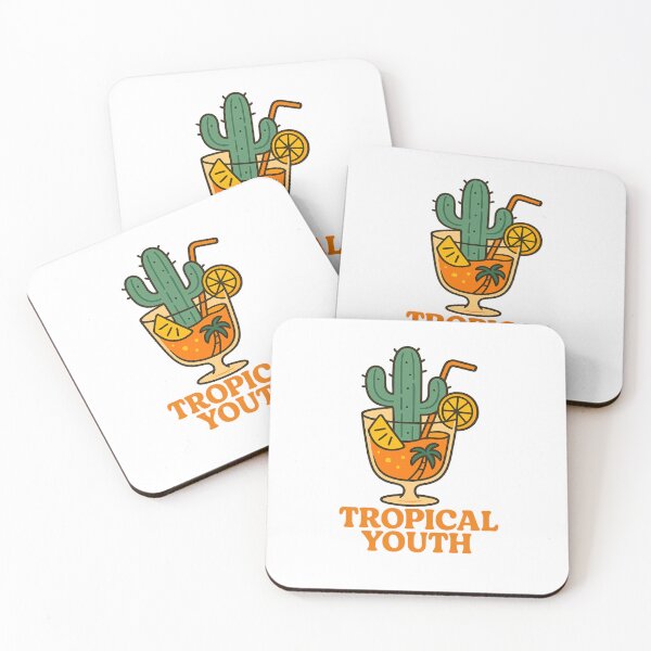 Item preview, Tropical Youth Cactus | Fun Summer Cocktail Design designed and sold by ALITOPRINCE.