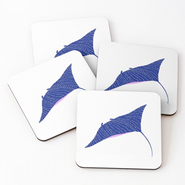 Item preview, Cute Blue Stingray Illustration – Kawaii Ocean Animal Design designed and sold by Blueprint&co.