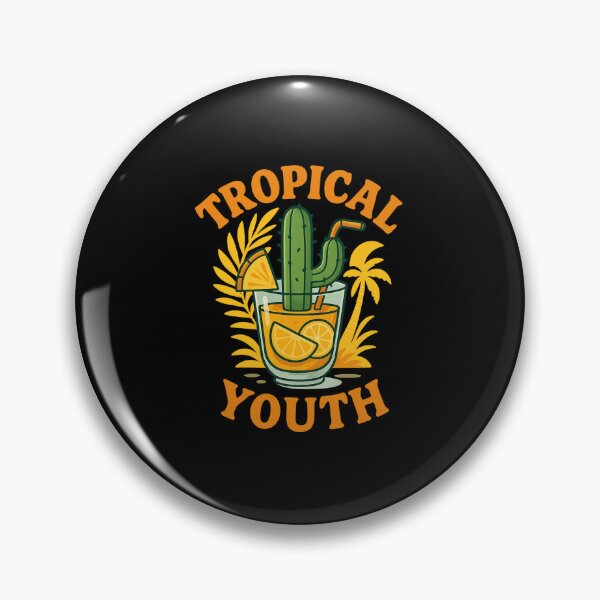 Item preview, Tropical Youth Cactus | Fun Summer Cocktail Design designed and sold by ALITOPRINCE.