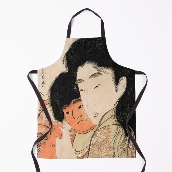 Item preview, Yama-uba and Kintaro – Vintage Japanese Ukiyo-e Art by Utamaro designed and sold by EmeraldeaArt.