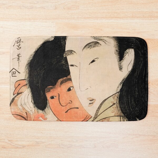 Item preview, Yama-uba and Kintaro – Vintage Japanese Ukiyo-e Art by Utamaro designed and sold by EmeraldeaArt.
