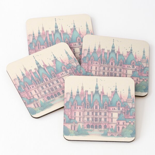 Item preview, Minimalist French Castle - Modern Chateaucore Aesthetic Wall Art designed and sold by Sugar Wisdom .