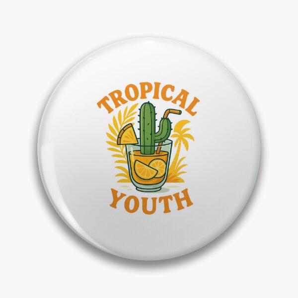 Item preview, Tropical Youth Cactus | Fun Summer Cocktail Design designed and sold by ALITOPRINCE.