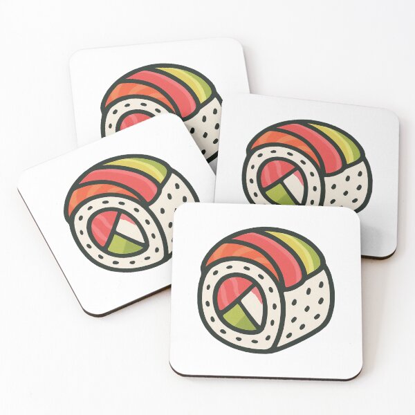 Item preview, Rainbow Roll Sushi Kawaii Japanese Design designed and sold by Vendeloc.