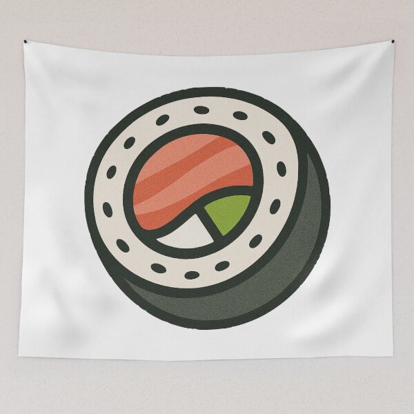 Item preview, Philadelphia Roll Sushi Japanese Food Art designed and sold by Vendeloc.