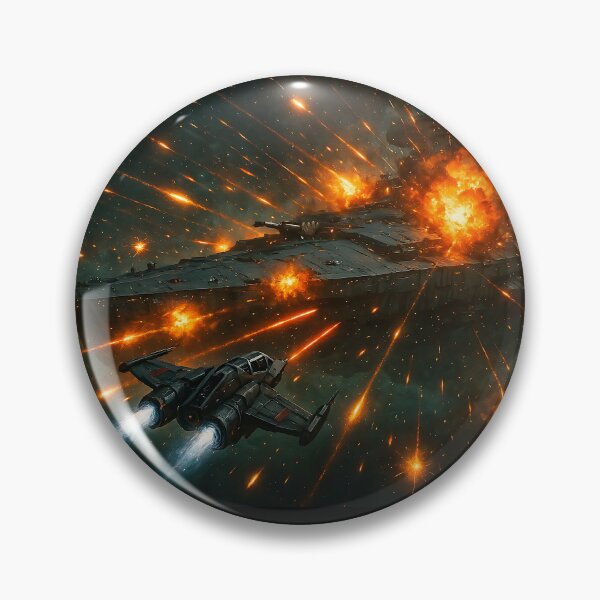 Item preview, Cosmic Battle Scene: Bright Lasers and Orange Bursts designed and sold by Alan Javier Cordoba Espinosa.