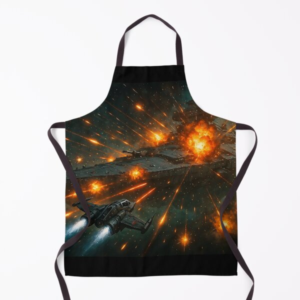 Item preview, Cosmic Battle Scene: Bright Lasers and Orange Bursts designed and sold by Alan Javier Cordoba Espinosa.
