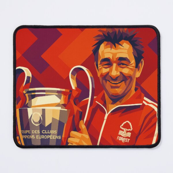 Item preview, Brian Clough European Cup Low Poly Vector Art designed and sold by kakarikihill.
