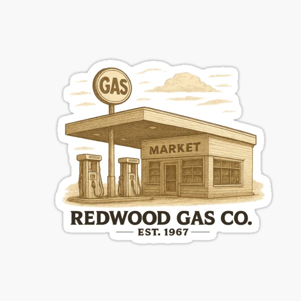 Item preview, Redwood Gas Co. – Gas Station (Est. 1967) designed and sold by douhaus.