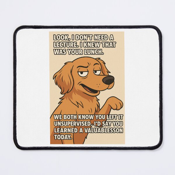 Item preview, Guilty Dog Logic: The Unsupervised Lunch Incident. designed and sold by HASSAN&M ★★★★★.
