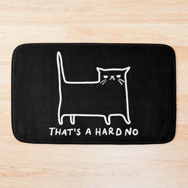 Item preview, Hard No Cat (for dark) designed and sold by KilkennyCat Art.