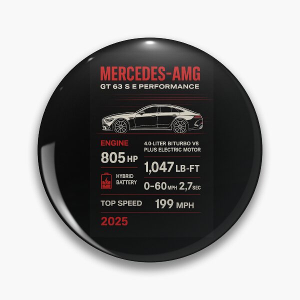 Item preview, 2025 Mercedes-AMG GT 63 S E Performance – Technical Car Poster designed and sold by BoostedBy13.