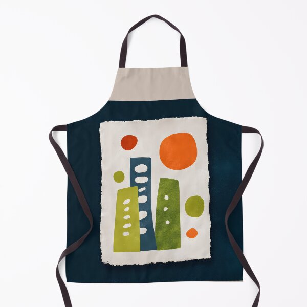 Item preview, Energize Urban Vibes - Vibrant Geometric Cityscape in Bold Orange, Green, and Blue designed and sold by OlfactoART Studio.