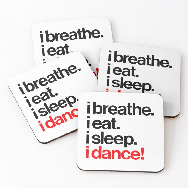 Item preview, Breathe Eat Sleep Dance Black Text designed and sold by Kipepeo Design Ltd..