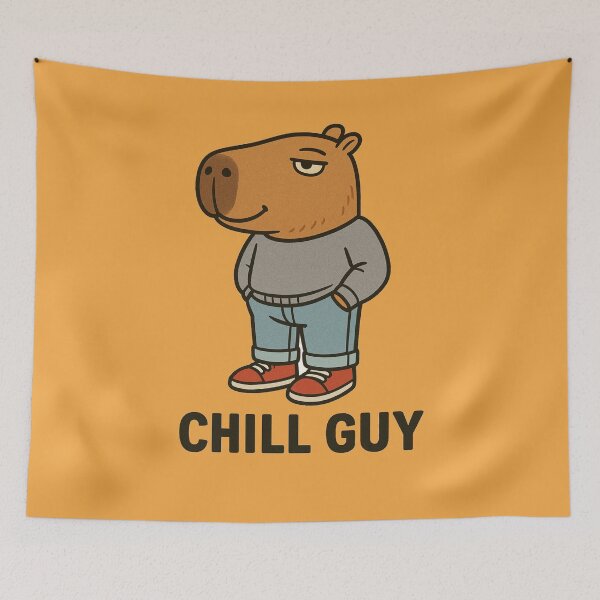 Item preview, Chill Capybara – The Vibe Is Strong designed and sold by Capybarastore_77.