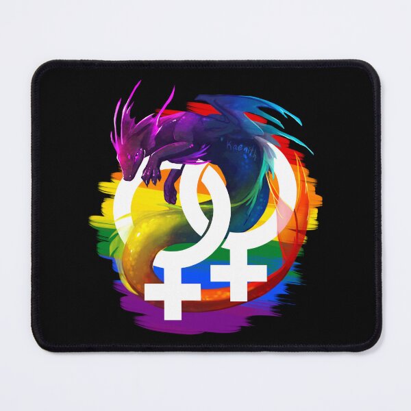 Item preview, Lesbian Pride Dragon designed and sold by kaenith.