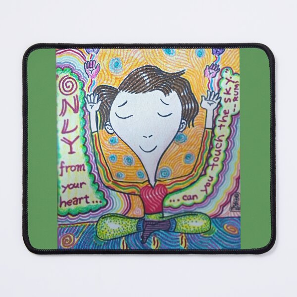 Item preview, "Touch the Sky" (Floating Meditation) Whimsical Art by SaVannaH "Beamz" D'Light designed and sold by SaVannaHBeamz4U.