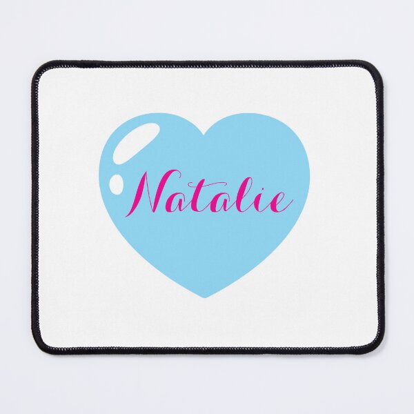 Item preview, Natalie Name with Blue Heart designed and sold by Monika Howarth.