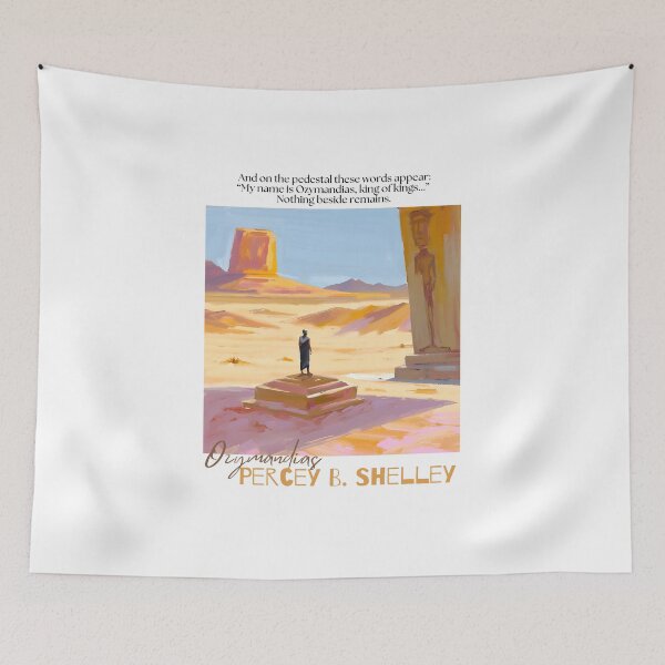 Item preview, Quote from 'Ozymandias' by Percy B. Shelley designed and sold by Filologica.