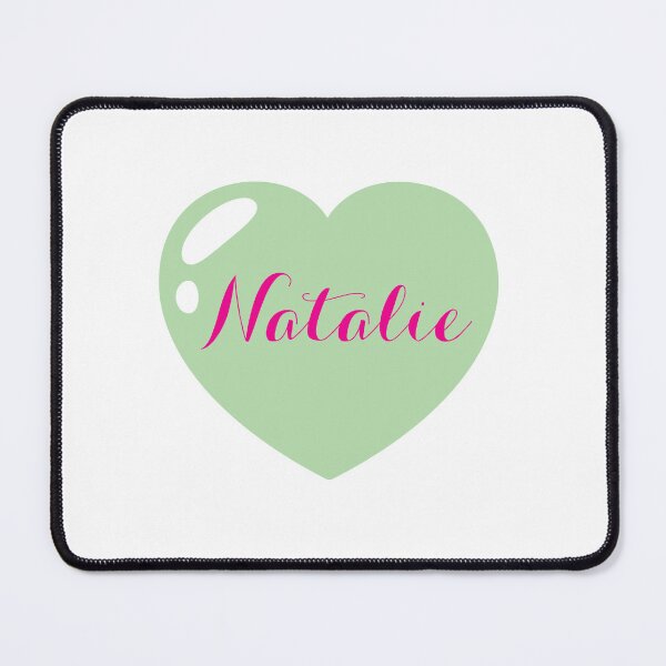 Item preview, Natalie Name with Green Heart designed and sold by Monika Howarth.