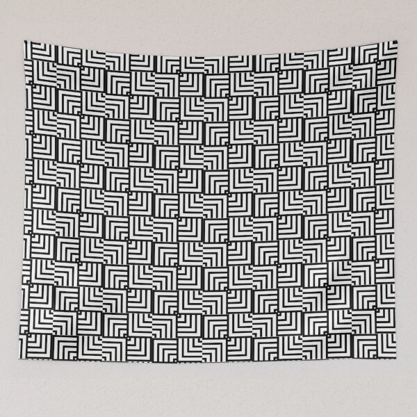 Item preview, Optical Illusion Pattern: Striking Geometric Black and White designed and sold by Alan Javier Cordoba Espinosa.