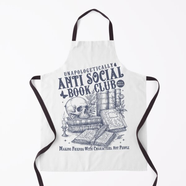 Item preview, Anti Social Book Club – Introverted Romance Readers Vintage Bookish Bookworm Tee designed and sold by LessIsLoud.