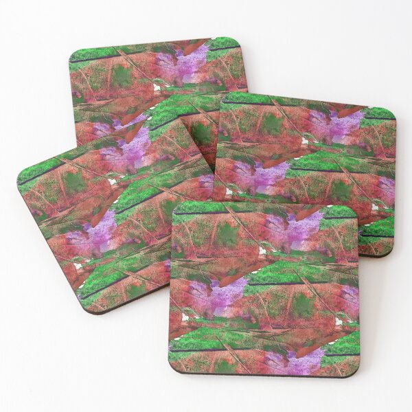 Item preview, Rustic Terrain Abstract in Yellow and Red designed and sold by Artistestella.