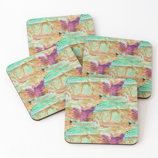 Item preview, Rustic Terrain Abstract in Beige and Green designed and sold by Artistestella.