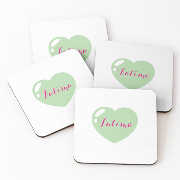 Item preview, Fatima Name with Green Heart  designed and sold by Monika Howarth.