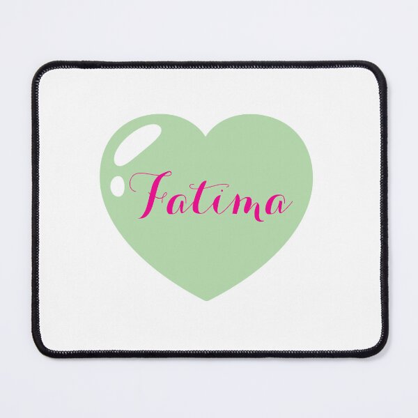 Item preview, Fatima Name with Green Heart  designed and sold by Monika Howarth.