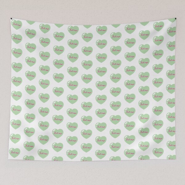 Item preview, Fatima Name with Green Heart  designed and sold by Monika Howarth.