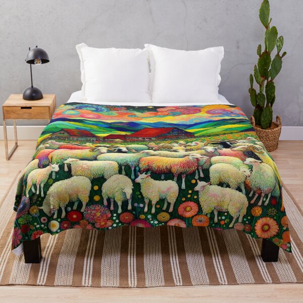 Item preview, Rainbow Flock in a Pastoral Wonderland designed and sold by daweave77.