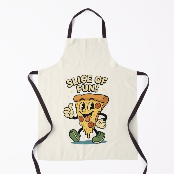 Item preview, Slice of Fun – Playful Retro Pizza Cartoon designed and sold by HoopeStylee.