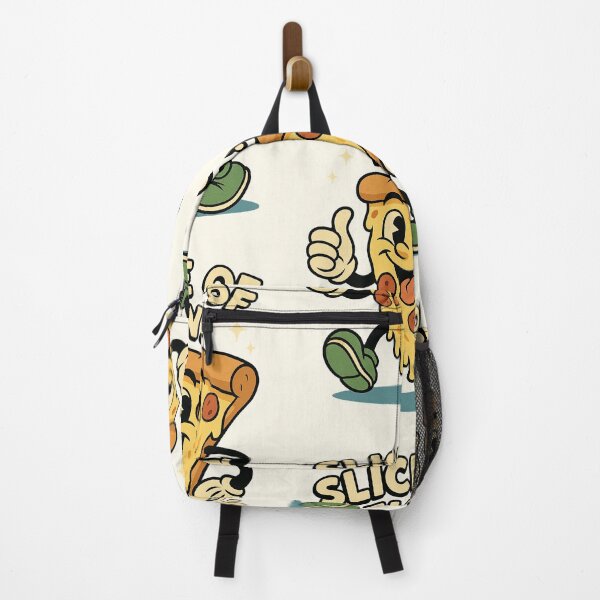 Item preview, Slice of Fun – Playful Retro Pizza Cartoon designed and sold by HoopeStylee.