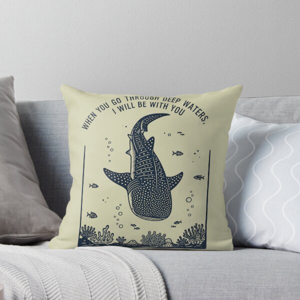 Item preview, Whale Shark Beachy WHEN YOU GO THROUGH DEEP WATERS, I WILL BE WITH YOU designed and sold by FurRealStudioCo.