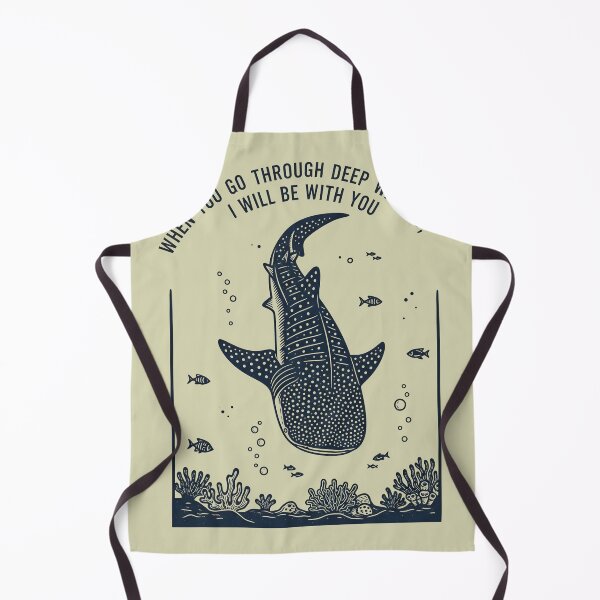 Item preview, Whale Shark Beachy WHEN YOU GO THROUGH DEEP WATERS, I WILL BE WITH YOU designed and sold by FurRealStudioCo.