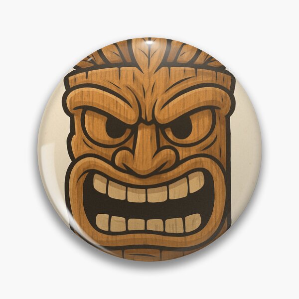Item preview, Wood Tiki Head designed and sold by PacSports.