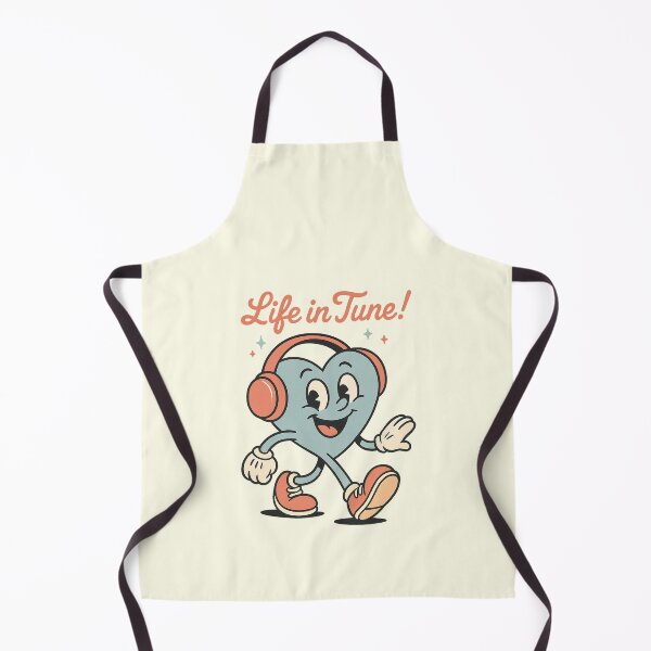 Item preview, Life in Tune – Happy Blue Heart Cartoon designed and sold by HoopeStylee.