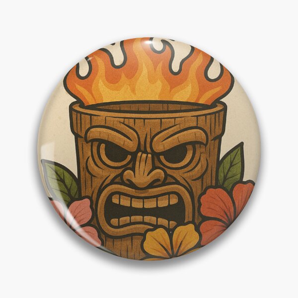 Item preview, Flaming Tiki Head designed and sold by PacSports.