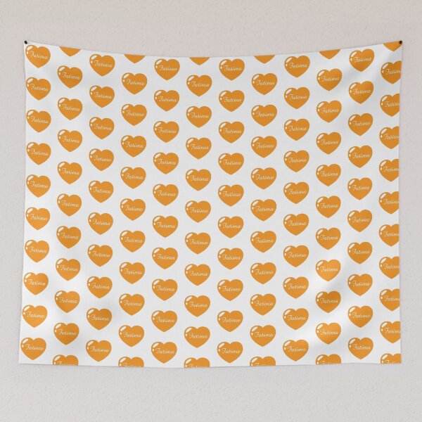 Item preview, Fatima Name with orange Heart  designed and sold by Monika Howarth.