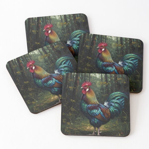 Item preview, Majestic Forest Rooster designed and sold by Scythianshead .