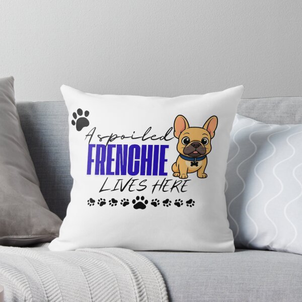 Item preview, A spoiled Frenchie lives here sign designed and sold by FrenchieCreate.