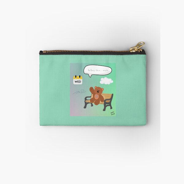 Item preview,  Halfway There… Maybe | Mono Bear Weekly Mood Series ( Gradation Square Background )  designed and sold by mintmono-studio.