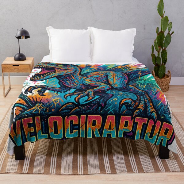 Item preview, Velociraptor Urban Color Explosion designed and sold by JonelleTshirts.