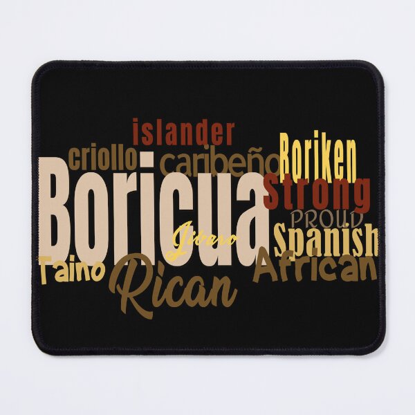Item preview, Boricua Puerto Rico Heritage Words Art designed and sold by TeesbyCarli.