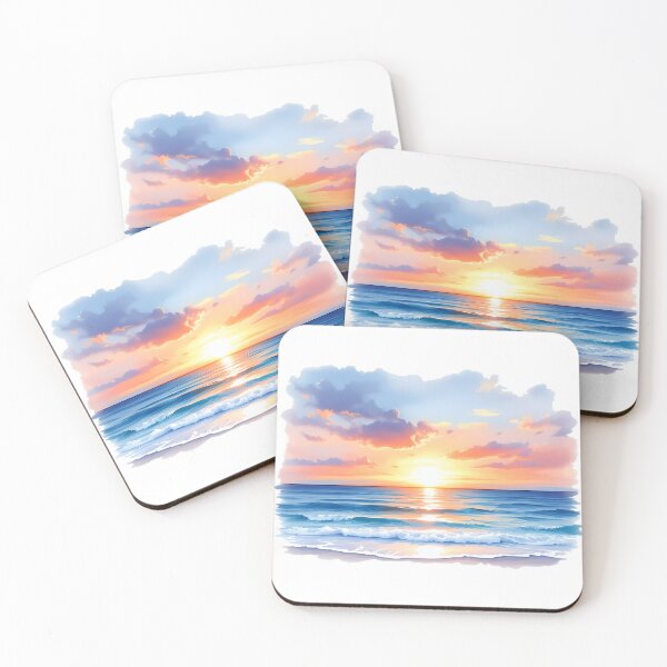 Item preview, Sunset over the ocean designed and sold by eCOWmerce.