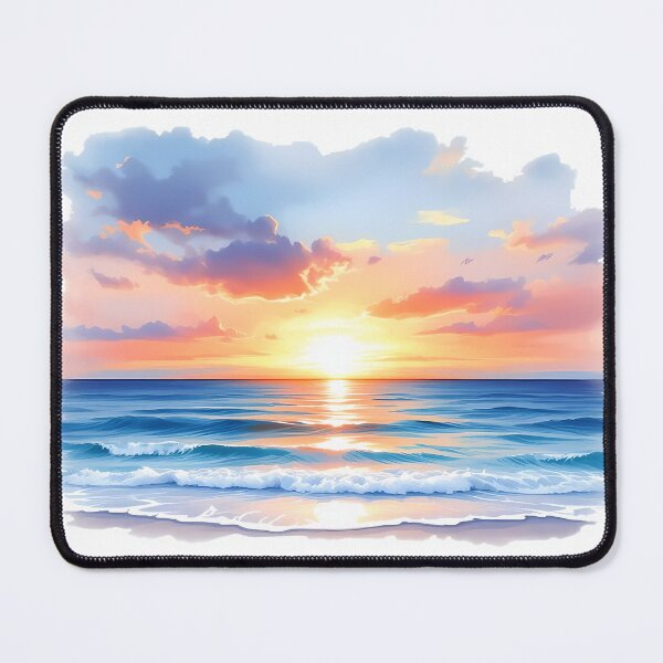 Item preview, Sunset over the ocean designed and sold by eCOWmerce.