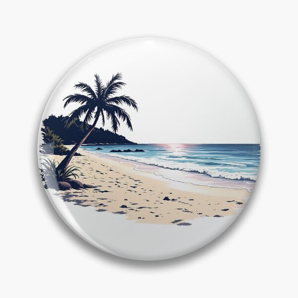 Item preview, Retro Beach Scene designed and sold by eCOWmerce.