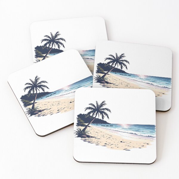Item preview, Retro Beach Scene designed and sold by eCOWmerce.