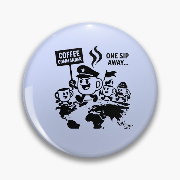 Item preview, One sip away from world domination #6: March of the Mugs designed and sold by coffee-life-designs.